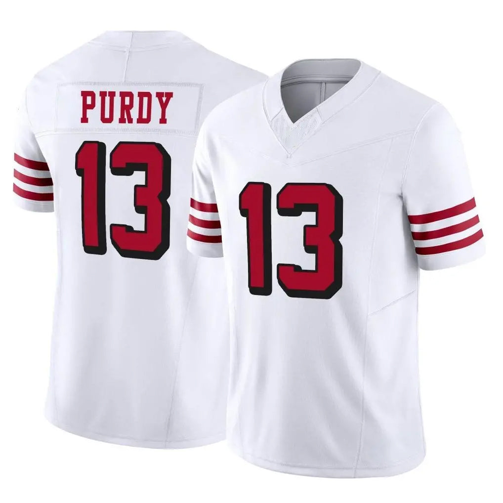 Parkc SF.49ers #13 Brock Purdy Player White Limited Alternate Vapor F.U.S.E. Home Game Stitched Jerseys
