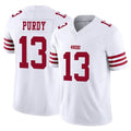 Parkc SF.49ers #13 Brock Purdy Player White Limited Vapor F.U.S.E. Home Game Stitched Jerseys