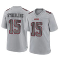Parkc SF.49ers #15 De'Zhaun Stribling Player Gray Atmosphere Fashion Home Game Stitched Jerseys