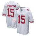 Parkc SF.49ers #15 De'Zhaun Stribling Player White Home Game Stitched Jerseys