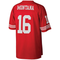 Parkc SF.49ers #16 Joe Montana Mitchell & Ness Scarlet Big & Tall 1990 Retired Player Replica Jersey
