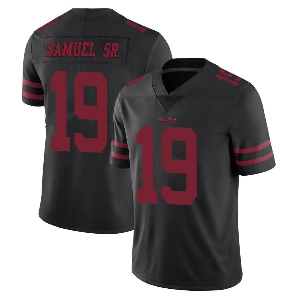 Parkc SF.49ers #19 Deebo Samuel Sr. Player Black Alternate Limited Vapor Untouchable Home Game Stitched Jerseys
