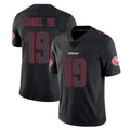 Parkc SF.49ers #19 Deebo Samuel Sr. Player Black Impact Limited Home Game Stitched Jerseys