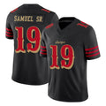 Parkc SF.49ers #19 Deebo Samuel Sr. Player Black Limited Rivalries Collection Home Game Stitched Jerseys