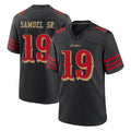Parkc SF.49ers #19 Deebo Samuel Sr. Player Black Rivalries Collection Home Game Stitched Jerseys