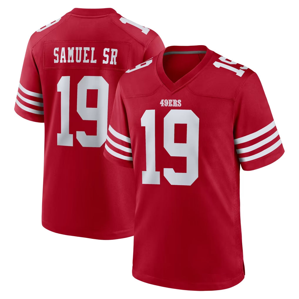 Parkc SF.49ers #19 Deebo Samuel Sr. Player Red Game Home Stitched Jerseys