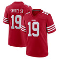 Parkc SF.49ers #19 Deebo Samuel Sr. Player Red Game Home Stitched Jerseys