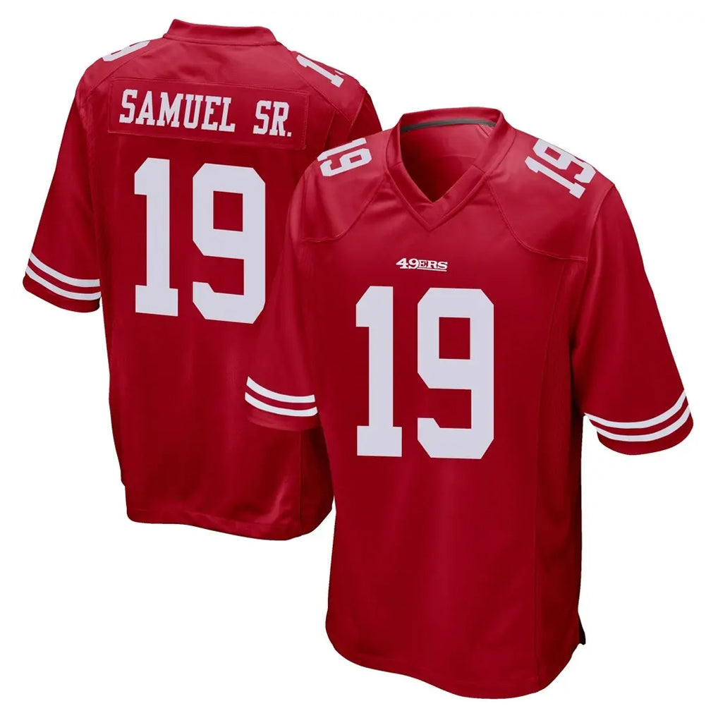 Parkc SF.49ers #19 Deebo Samuel Sr. Player Red Home Game Stitched Jerseys