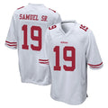 Parkc SF.49ers #19 Deebo Samuel Sr. Player White Home Game Stitched Jerseys