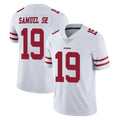 Parkc SF.49ers #19 Deebo Samuel Sr. Player White Limited Vapor Untouchable Home Game Stitched Jerseys