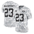 Parkc SF.49ers #23 Christian McCaffrey Player Arctic Camo Limited Salute To Service Home Game Stitched Jerseys