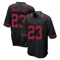 Parkc SF.49ers #23 Christian McCaffrey Player Black Alternate Home Game Stitched Jerseys