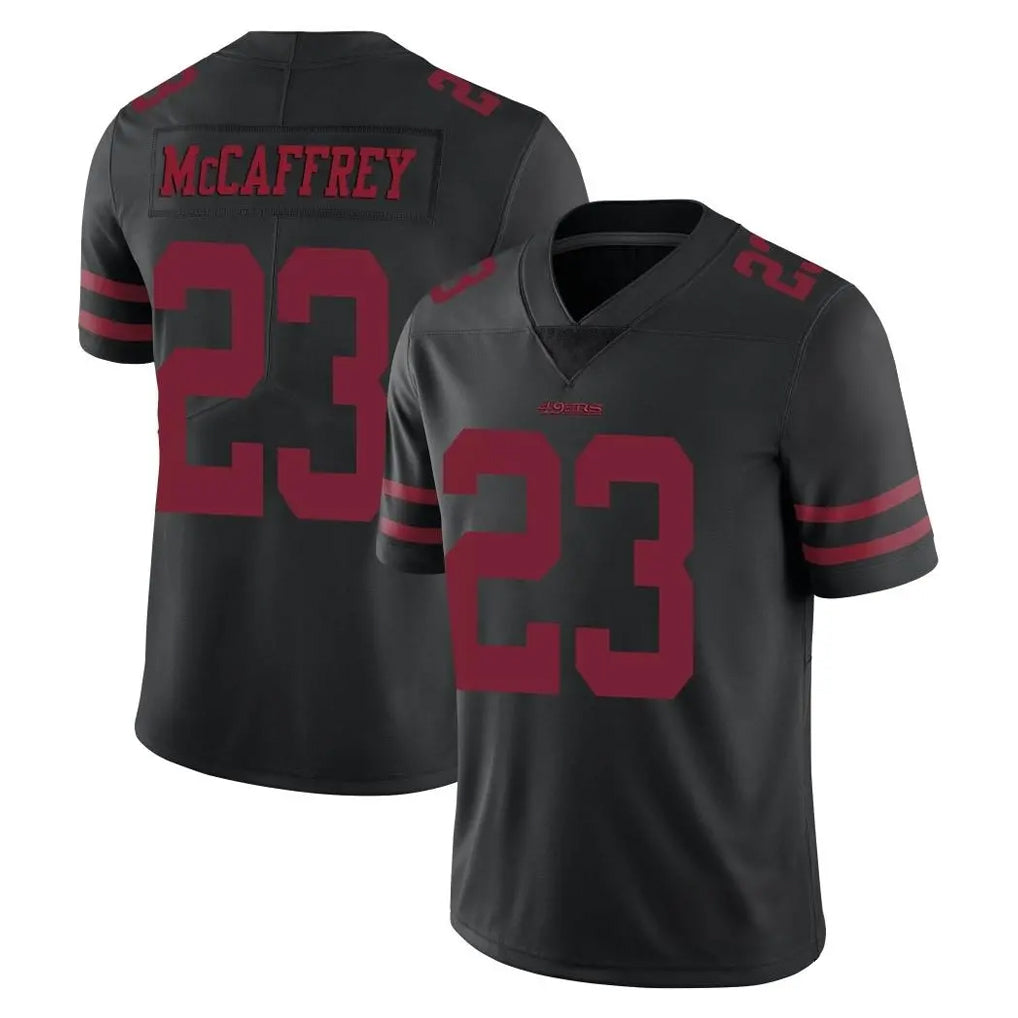 Parkc SF.49ers #23 Christian McCaffrey Player Black Alternate Limited Vapor Untouchable Home Game Stitched Jerseys