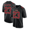 Parkc SF.49ers #23 Christian McCaffrey Player Black Fashion Home Game Stitched Jerseys