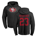 Parkc SF.49ers #23 Christian McCaffrey Player Black LOGO Pullover Hoodies Home Game Stitched Jerseys