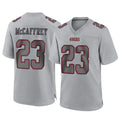Parkc SF.49ers #23 Christian McCaffrey Player Gray Atmosphere Fashion Home Game Stitched Jerseys