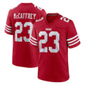 Parkc SF.49ers #23 Christian McCaffrey Player Red Game Home Stitched Jerseys