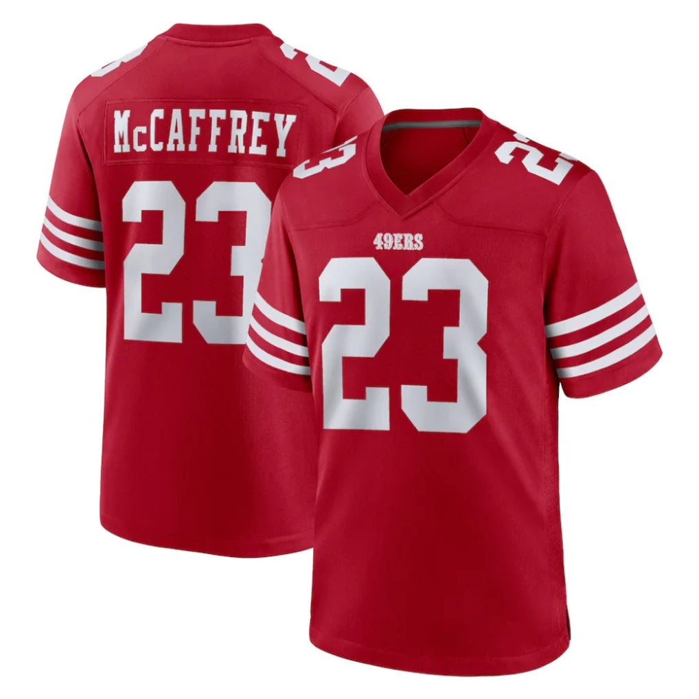 Parkc SF.49ers #23 Christian McCaffrey Player Red Game Home Stitched Jerseys