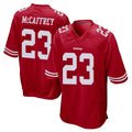 Parkc SF.49ers #23 Christian McCaffrey Player Red Home Game Stitched Jerseys