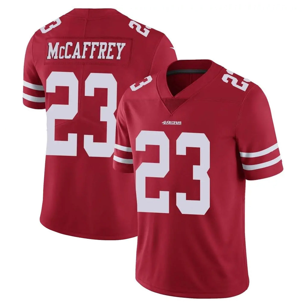 Parkc SF.49ers #23 Christian McCaffrey Player Red Limited Vapor Untouchable Home Game Stitched Jerseys