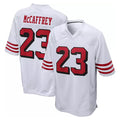 Parkc SF.49ers #23 Christian McCaffrey Player White Limited Home Game Stitched Jerseys