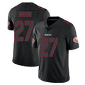 Parkc SF.49ers #27 Ji'Ayir Brown Player Black Impact Limited Home Game Stitched Jerseys