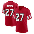 Parkc SF.49ers #27 Ji'Ayir Brown Player Red Limited Alternate Home Game Stitched Jerseys