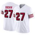 Parkc SF.49ers #27 Ji'Ayir Brown Player White Limited Alternate Vapor F.U.S.E. Home Game Stitched Jerseys