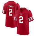 Parkc SF.49ers #2 Deommodore Lenoir Player Red Game Home Stitched Jerseys