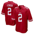 Parkc SF.49ers #2 Deommodore Lenoir Player Red Home Game Stitched Jerseys