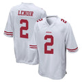 Parkc SF.49ers #2 Deommodore Lenoir Player White Home Game Stitched Jerseys