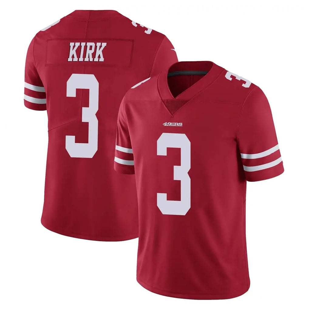 Parkc SF.49ers #3 Christian Kirk Player Red Limited Vapor Untouchable Home Game Stitched Jerseys