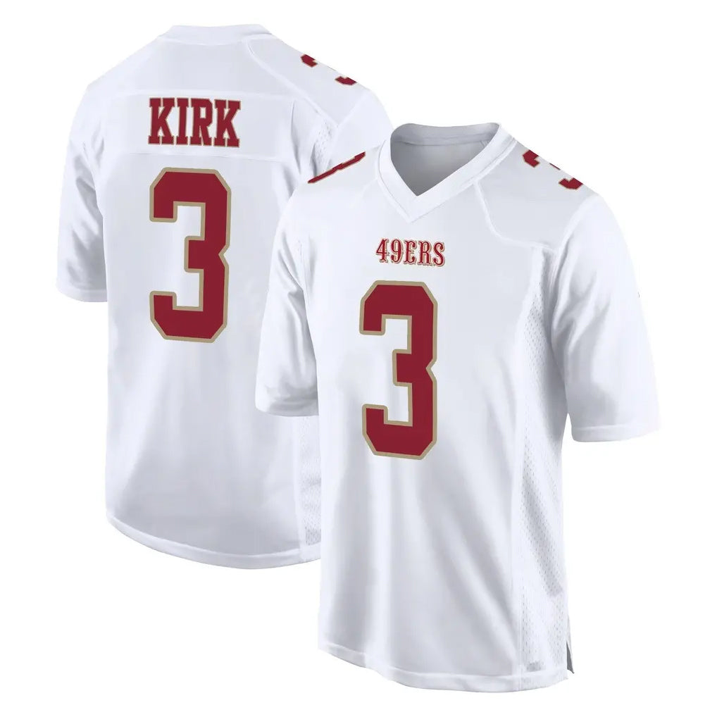 Parkc SF.49ers #3 Christian Kirk Player White Fashion Home Game Stitched Jerseys