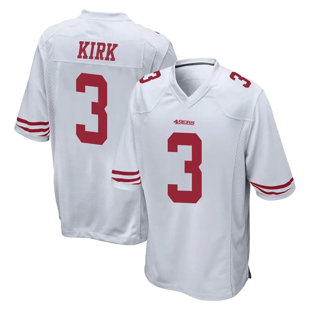 Parkc SF.49ers #3 Christian Kirk Player White Home Game Stitched Jerseys
