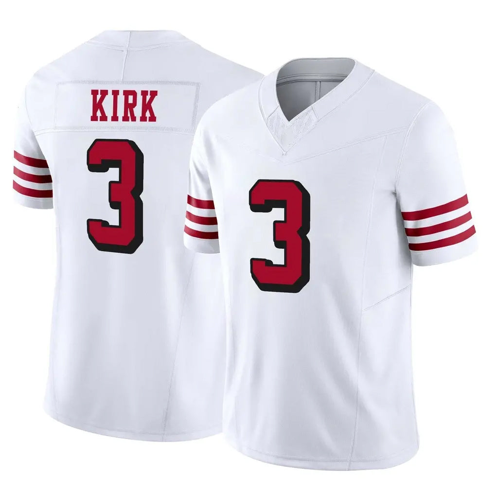 Parkc SF.49ers #3 Christian Kirk Player White Limited Alternate Vapor F.U.S.E. Home Game Stitched Jerseys
