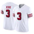 Parkc SF.49ers #3 Christian Kirk Player White Limited Alternate Vapor F.U.S.E. Home Game Stitched Jerseys