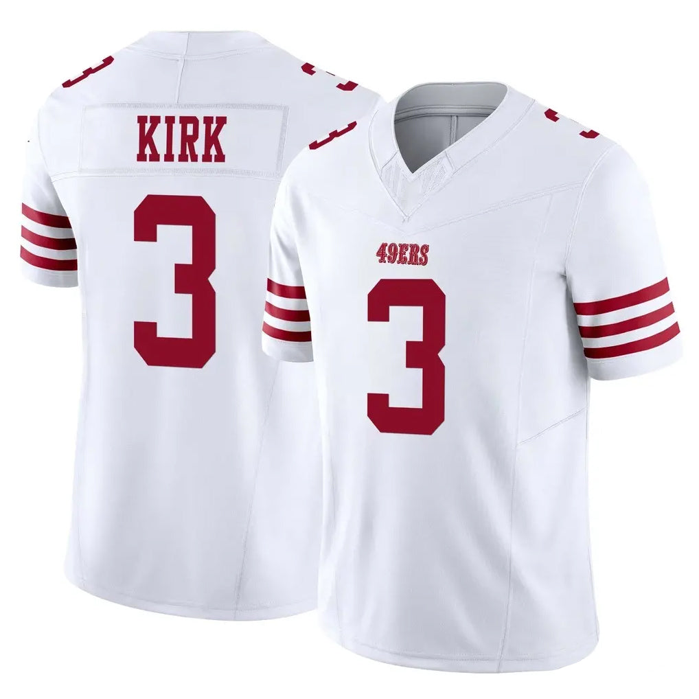 Parkc SF.49ers #3 Christian Kirk Player White Limited Vapor F.U.S.E. Home Game Stitched Jerseys