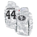 Parkc SF.49ers #44 Kyle Juszczyk Player Arctic Camo Limited Salute to Service Pullover Hoodies Game Stitched Jerseys