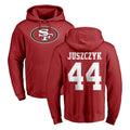 Parkc SF.49ers #44 Kyle Juszczyk Player Red LOGO Pullover Hoodies Home Game Stitched Jerseys