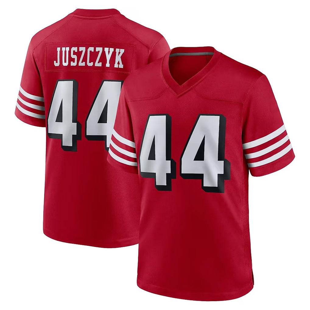 Parkc SF.49ers #44 Kyle Juszczyk Player Red Limited Alternate Home Game Stitched Jerseys