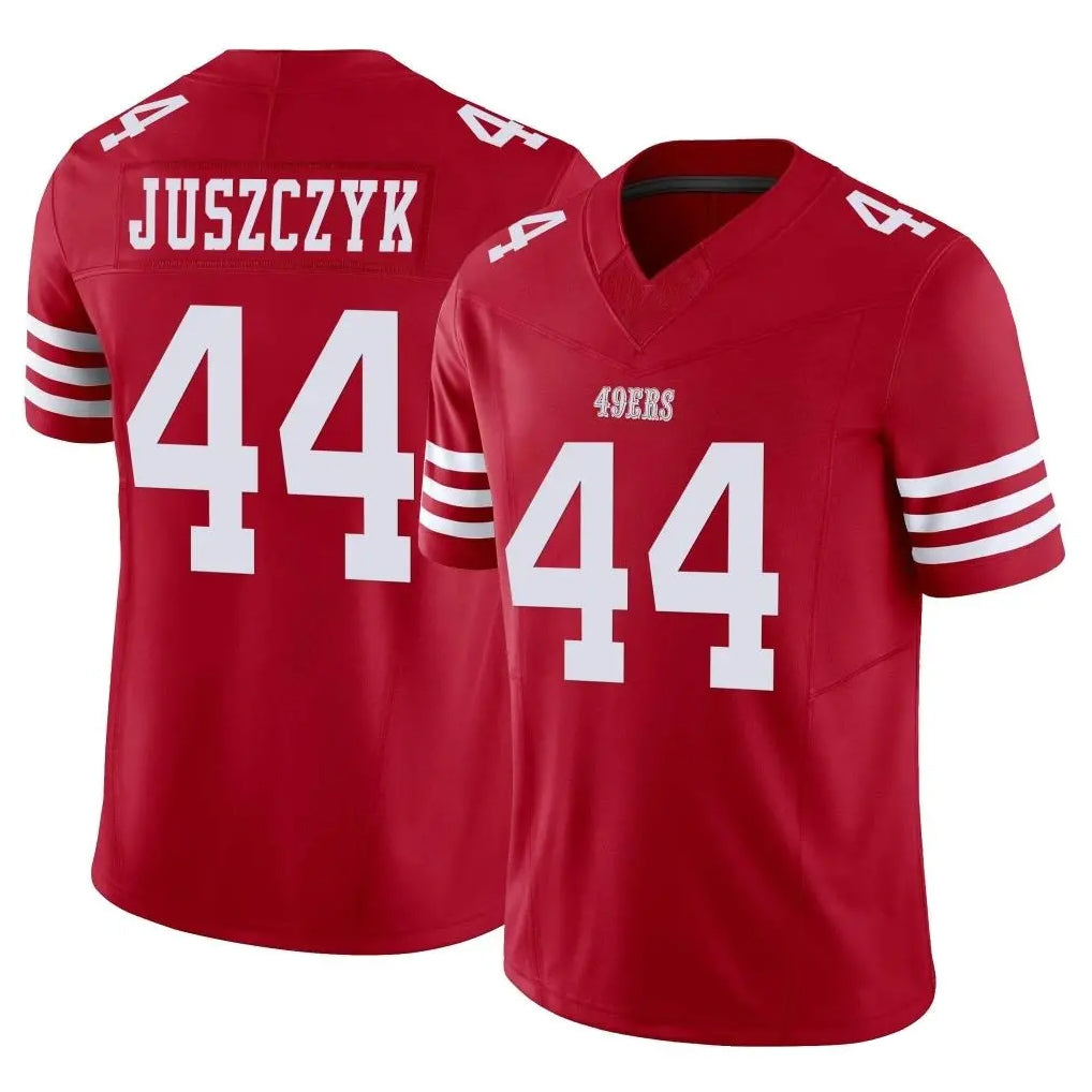 Parkc SF.49ers #44 Kyle Juszczyk Player Red Limited Vapor F.U.S.E. Home Game Stitched Jerseys