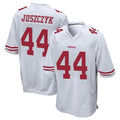 Parkc SF.49ers #44 Kyle Juszczyk Player White Home Game Stitched Jerseys