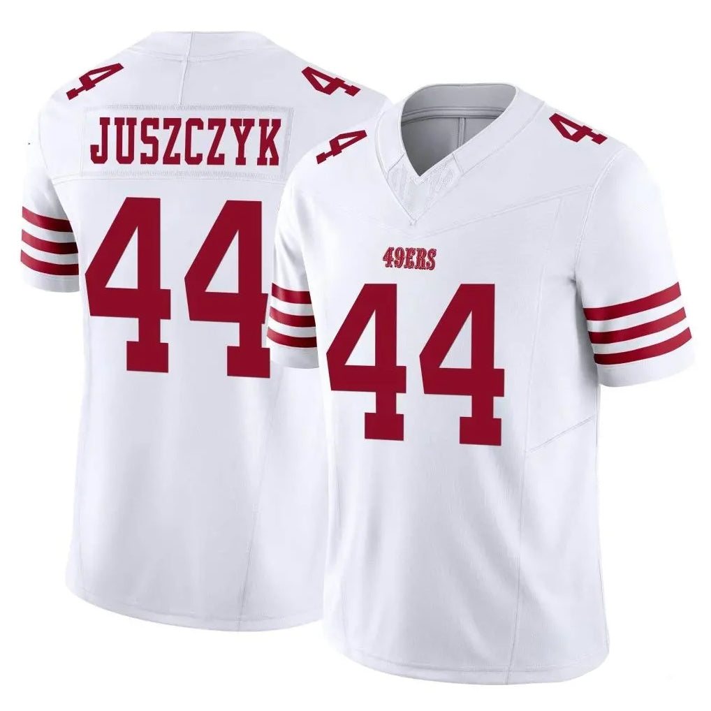 Parkc SF.49ers #44 Kyle Juszczyk Player White Limited Vapor F.U.S.E. Home Game Stitched Jerseys