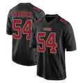 Parkc SF.49ers #54 Fred Warner Player Black Fashion Home Game Stitched Jerseys