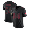 Parkc SF.49ers #54 Fred Warner Player Black Impact Limited Home Game Stitched Jerseys