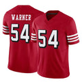 Parkc SF.49ers #54 Fred Warner Player Red Limited Alternate Home Game Stitched Jerseys
