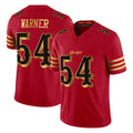 Parkc SF.49ers #54 Fred Warner Player Red Rivalries Vapor Limited Home Game Stitched Jerseys