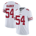 Parkc SF.49ers #54 Fred Warner Player White Limited Vapor Untouchable Home Game Stitched Jerseys
