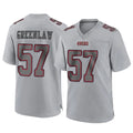 Parkc SF.49ers #57 Dre Greenlaw Player Gray Atmosphere Fashion Home Game Stitched Jerseys