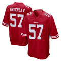 Parkc SF.49ers #57 Dre Greenlaw Player Red Home Game Stitched Jerseys